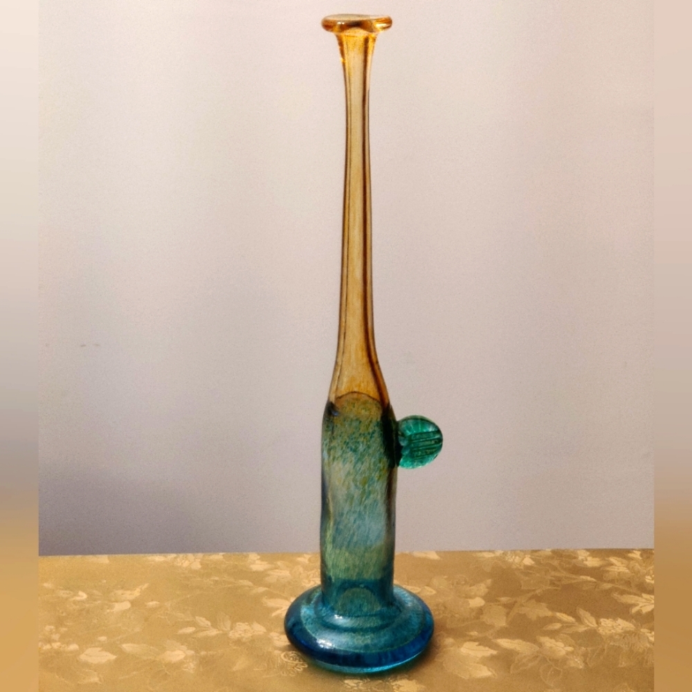 Vintage Kosta Boda Signed Bertil Vallien Glass Vase